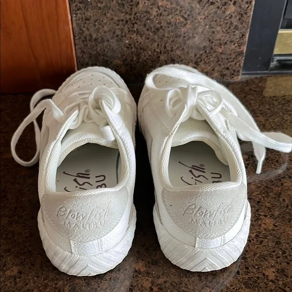 Blowfish White Textured Sneakers - Picture 3 of 5